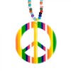 Boland 64503 - Hippie Necklace, One Size, Multicoloured Bead Chain,