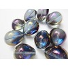 10 Pcs Teardrop Aurora Crystal Glass Beads Purple 17mm Accessory