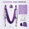 ZELUS Aerial Yoga Swing Sling Strong Yoga Hammock Kit Set