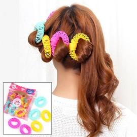 Jumbo Self-Perm Hair Rollers & Clips for Bangs & Root Volume Random (Small 8 pcs) 4ea