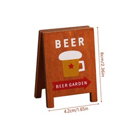 Bootoow Photo Holder with Clips, Pack of 5 Wooden Photo Stands, Note Holder, Desktop Postcard Holder, Business Card Holder, Photo Stand for Bill, Desk, Office, Kitchen, Hotel, Postcard Holder