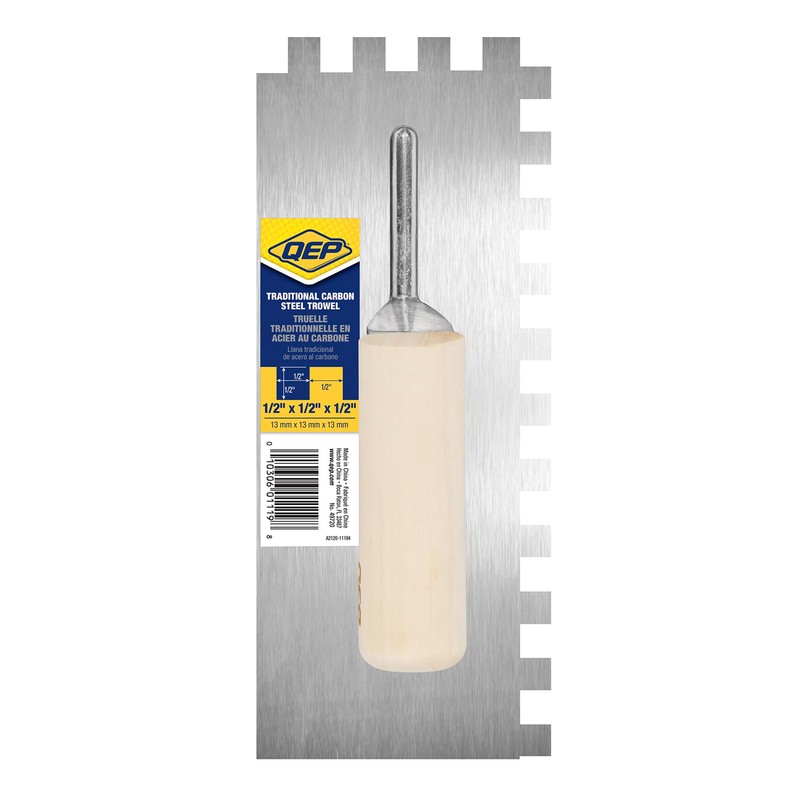 QEP 1/2" x 1/2" x 1/2" Square Notch Carbon Steel