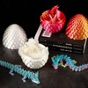 YouXiaor Dragon Egg, 2 Pieces Bright 3D Printed Dragon Egg,