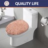 Baahrnom Microfiber Elongated Toilet Seat Cover 19.5"x 15" Machine Washable