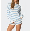Women Striped Knit Sweater Set 2 Piece Outfits Oversized Long