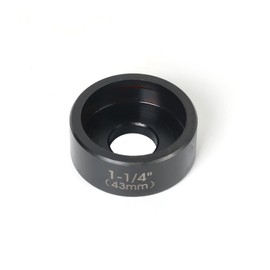 ZUVER 1-1/4" (43mm) Conduit Punch and Die Black Oxide Finish, Work with KO Tools Hydraulic Knockout Driver 3/4"-16UN Thread