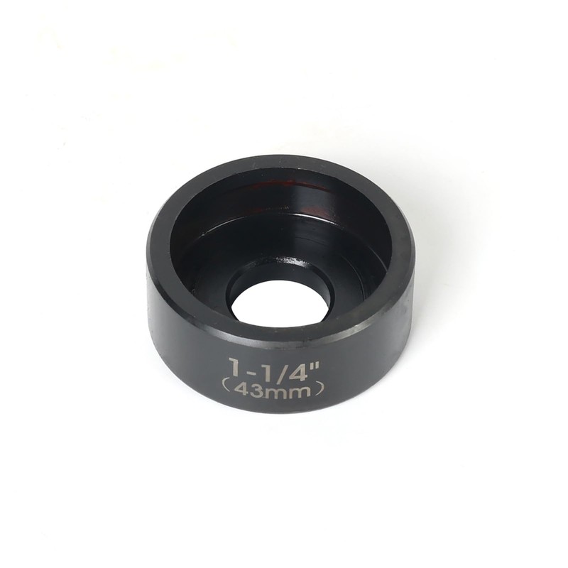 ZUVER 1-1/4" (43mm) Conduit Punch and Die Black Oxide Finish,