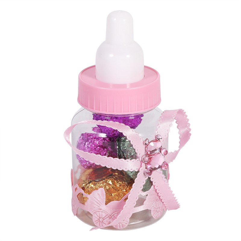 50Pcs Candy Chocolate Bottles Box For Baby Shower Party Favors