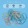 PATIKIL 50 Pcs 2x1" Large Paper Clips Metal Paper Clips