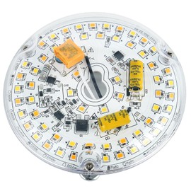 HAOLEDI 4" 20W LED Ceiling Fan Light Retrofit Kit, Ceiling Light Retrofit Engine, LED Ceiling Flush Light Retrofit PCB, 3CCT 3000K/4000K/5000K, 120V, 2400LM, CRI90, Dimmable, ETL Listed
