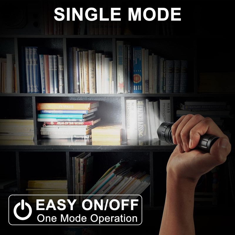 ULTRAFIRE LED Tactical Torch 1000 Lumens Single Mode Super Bright