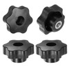 sourcing map 4pcs Star Knobs M8 Female Thread 48mm Head
