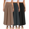 Ficerd 3 Pack Maxi Long Skirts for Women, Ankle Length