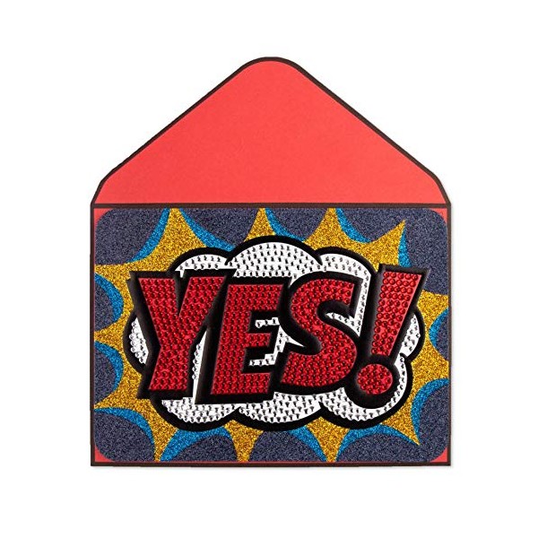 Papyrus Big Yes Blank Card by Judith Leiber