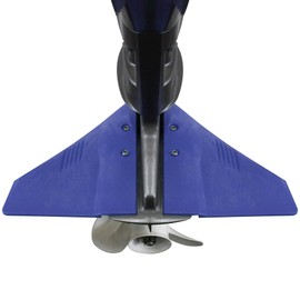 QuickMarine Boat Hydrofoil Stabilizer for Marine Outboard and Sterndrive Motors made of PA66 Plastic Blue