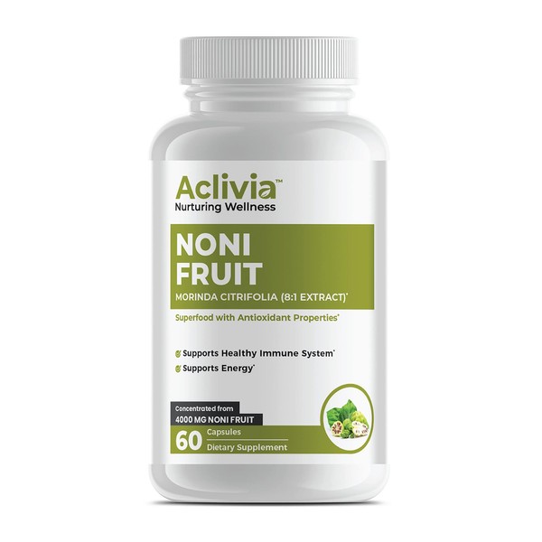 Aclivia Aclivia - Organic Hawaiian Noni Fruit Capsules 4000 mg
