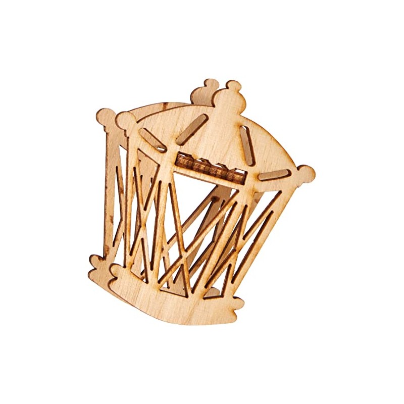 HGD AS1007_5 Large Wooden Lantern, Coloured