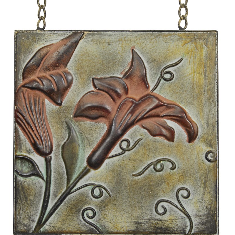 Deco 79 Metal Floral Home Wall Decor Embossed Wall Sculpture