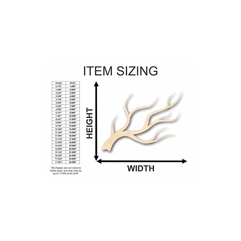 Unfinished Wood Tree Branch Shape Fall Winter Craft up to