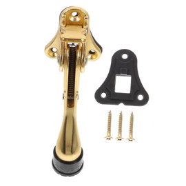 Ciieeo Safety Door Stopper Kick Down Flipping Down for Door Protection Door Kick Stopper Door Holder Stopper Hotel Door Stopper Door Stop Wedge Brushed Gold