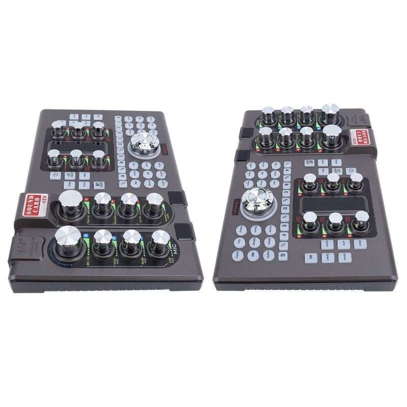 Digital Sound Card Professional Treble Bass Adjustable One Click Noise