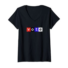 Womens Vote NPR Election V-Neck T-Shirt