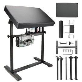 Beoncall XL Tattoo Arm Rest and Legrest Stand 360°Adjustable Armrest Foldable Legrest Leather Pad Thick Sponge Stable Base for Tattoo Studio Tattoo Artists