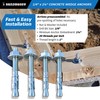 Sandbaggy 1/4" x 2-1/4" Concrete Wedge Anchors Bolts - Hex