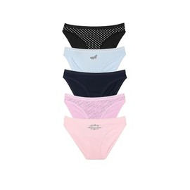 Victoria's Secret 5-Pack Cotton Stretch Bikini Panties