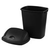 Leendines 4 Pack 6.5 Gallon Small Swing Top Trash Can,