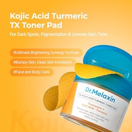 Dr.melaxin Tx Kojic Acid Turmeric Toner Pads with Tranexamic Brightening