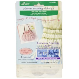 Clover Nouveau Smocking Stickers, Double Cable Design