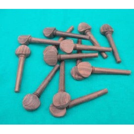 MUSICAL STRING Rosewood OUD Pegs Swiss Model A quality Rod masurment 55/9/7 mm with polish 12 Pcs Lot
