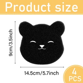 4 PCS Pet Hair Remover Washing Machine, Washing Machine Hair Catcher, Remover Hair Catcher Washing Machine, Pet Hair Dissolver Washing Machine for Laundry Clothes Bedding, Wet and Dry Use