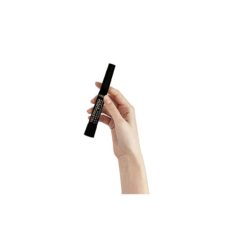 LOréal Paris Mascara de Pestañas Carbon Black Telescopic, 8ml