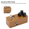Overdrive Effect Pedal Earthy Yellow Metal Guitar Accessories with Gold