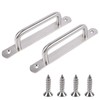 2 PCS Barn Door Handle，push Pull Door Handle，Stainless Steel Cabinet