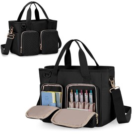 Teamoy Multi Pockets Diary Storage Case, black, Suitcase