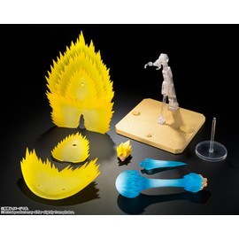 BANDAI SPIRITS Tamashii Nations - Dragon Ball Z - Juego de Piezas de Efecto Super Saiyan Son Goku - Teletransportar Kamehameha S.H.Figuarts Figura de acción
