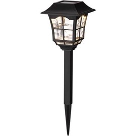 Living Accents 3010847 0.06 watt Black Solar Powered LED Pathway Light, Pack of 12