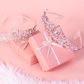 BBTO 10 Pcs Crystal Tiara and Crowns for Women Girls Princess Rhinestone Crown Queen Headband with Combs Bride Crown Tiara for Birthday Party Wedding Prom Hair Accessories (Colorful)