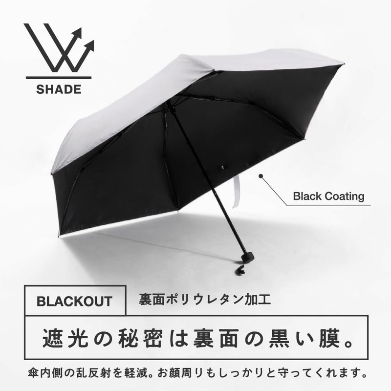 AH-902 Parasol, Full Light Blocking, For Rain or Shine, Lightweight,