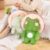 XSHYE Frog Plush Cute Frog Mushroom Hat Stuffed Animals Kawaii