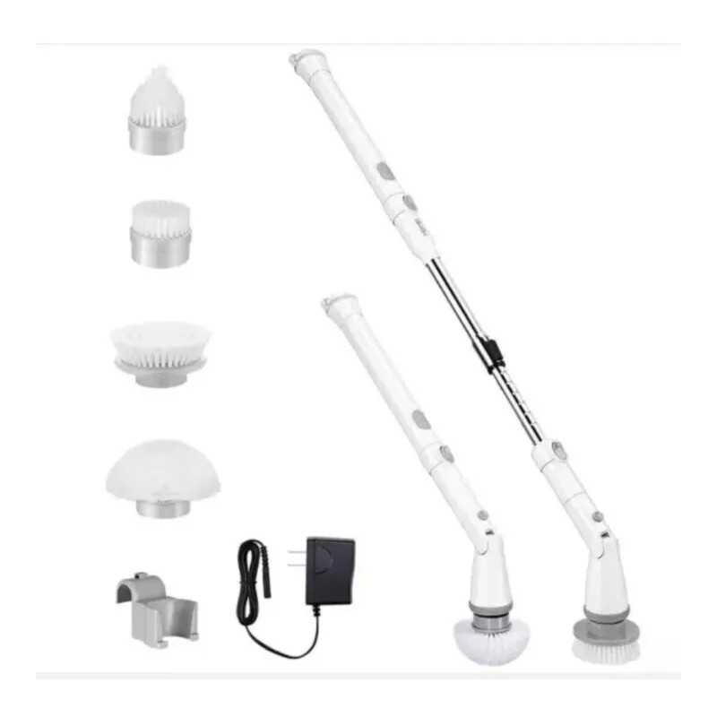 Homitt Electric Scrubtastic Rechargeable Cordless Spin Scrubber 4 Head Car