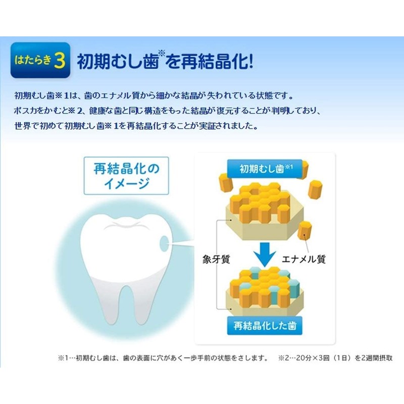 Glico Posca Clear Mint Eco Pouch, 2.6 oz (75 g)