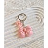 LAEKOU Cute Bow Keychain for Women, Key Chain Accessories for