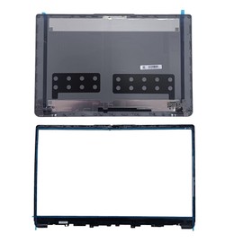 Lyinsen Replacement Laptop LCD Cover Back Rear Top Lid Bezel Hinges for Lenovo IdeaPad 1 15ADA7 1 15AMN7 5CB1F36621 Silver