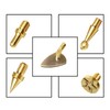 9 Pack Heat Insert Nut Iron Tips Kit with Adapter,