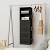 Bosuelife 6-Shelves Hanging Closet Organizer with 5 Different Drawers, Foldable