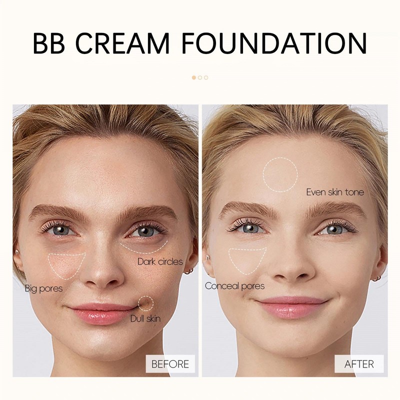 Waterproof BB Cream Foundation For Even Skin Tone, Long Lasting